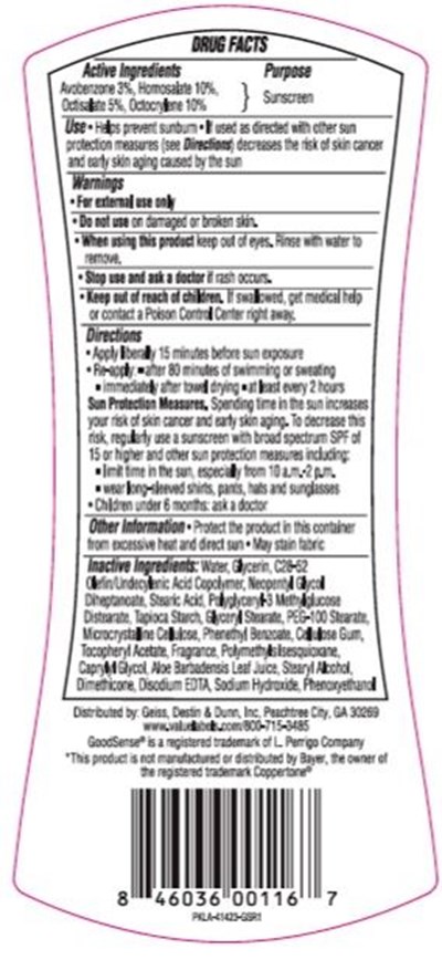 Goodsense Sunscreen Lotion Spf 30 Back Label (Goodsense Sunscreen Lotion Spf 30 Back Label)
